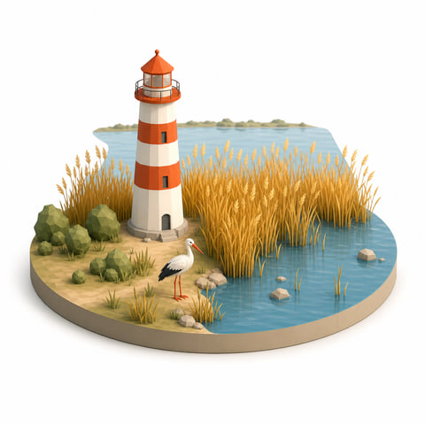Illustration: Wahrzeichen in Burgenland