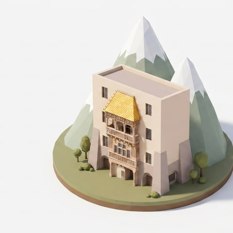 Illustration: Wahrzeichen in Tirol