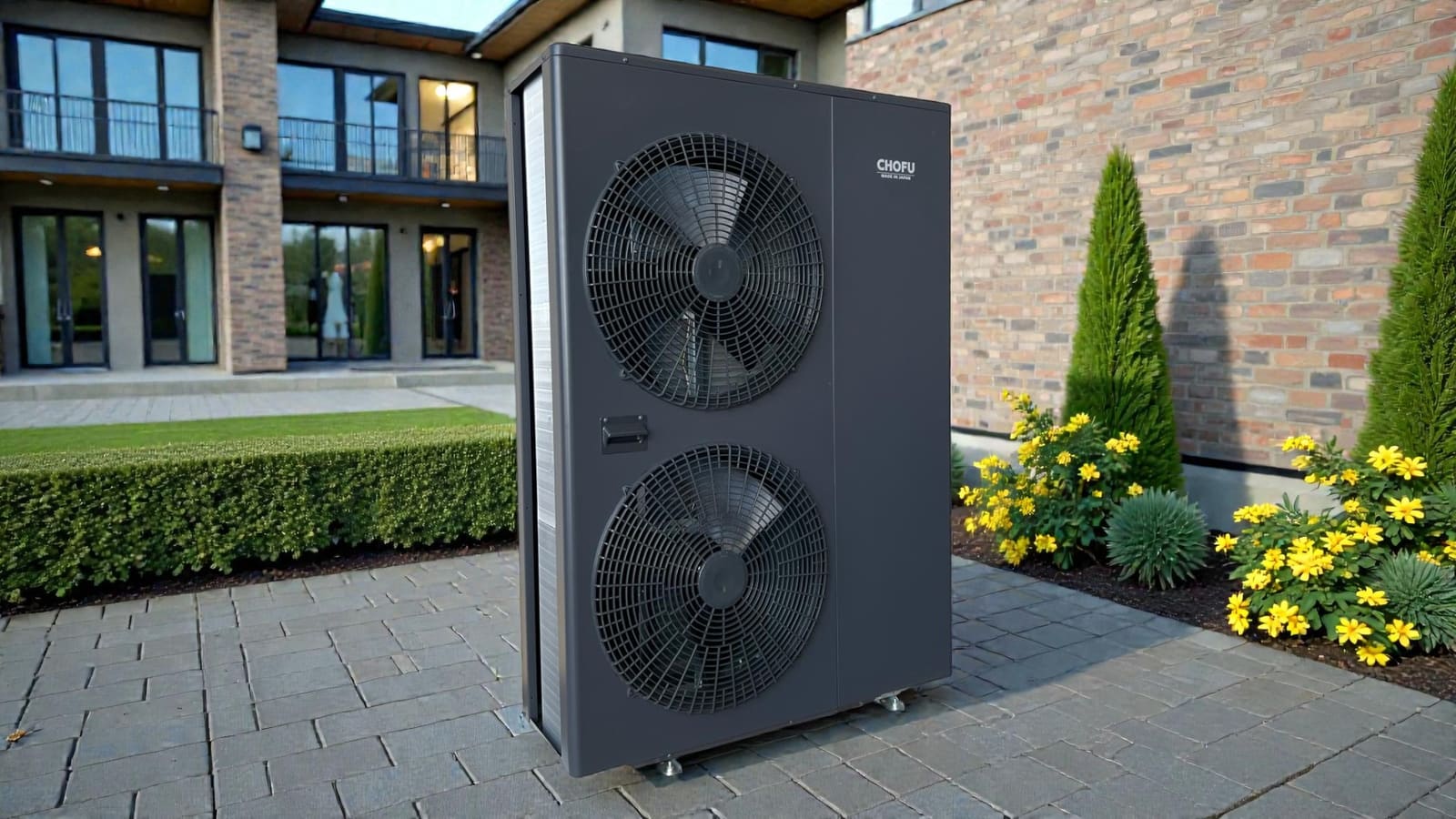Chofu R290 10kW 380V Wärmepumpe AEYC-1050ZU3-CH1 – Anthrazit Twin